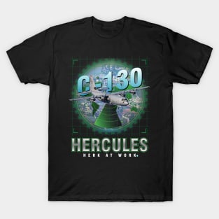 C130 Herk on Work Airforce Pilot Gift T-Shirt